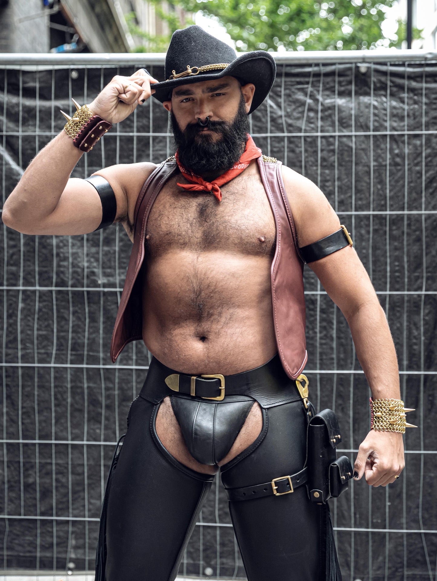 Morningstar | Leather Chainmail Cuff | Pair