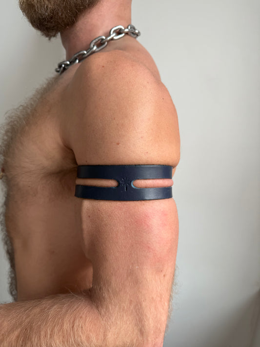 Morningstar | Leather Cutout Bicep Strap | Pair