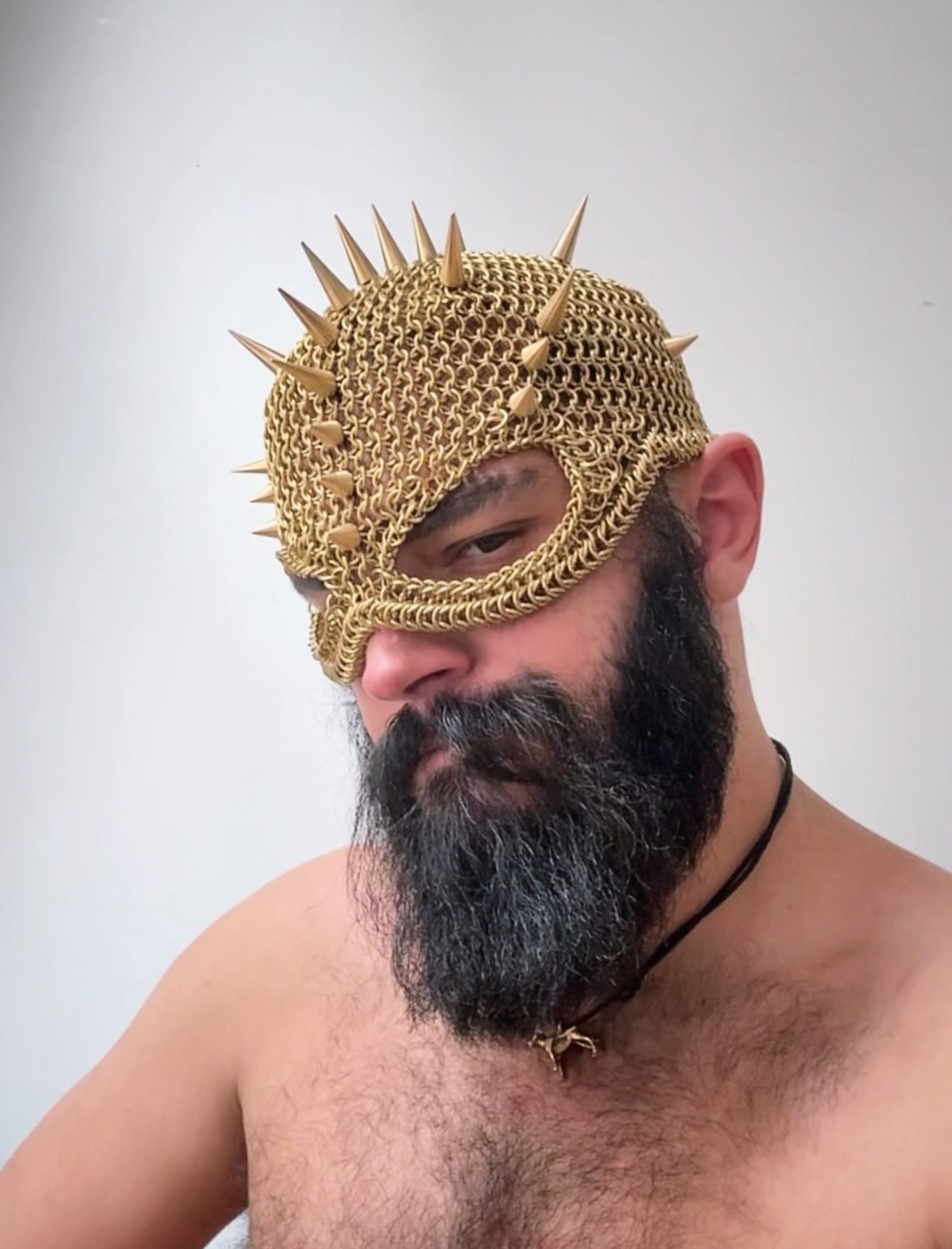 Morningstar | Chainmail Executioner’s Mask | with Spikes