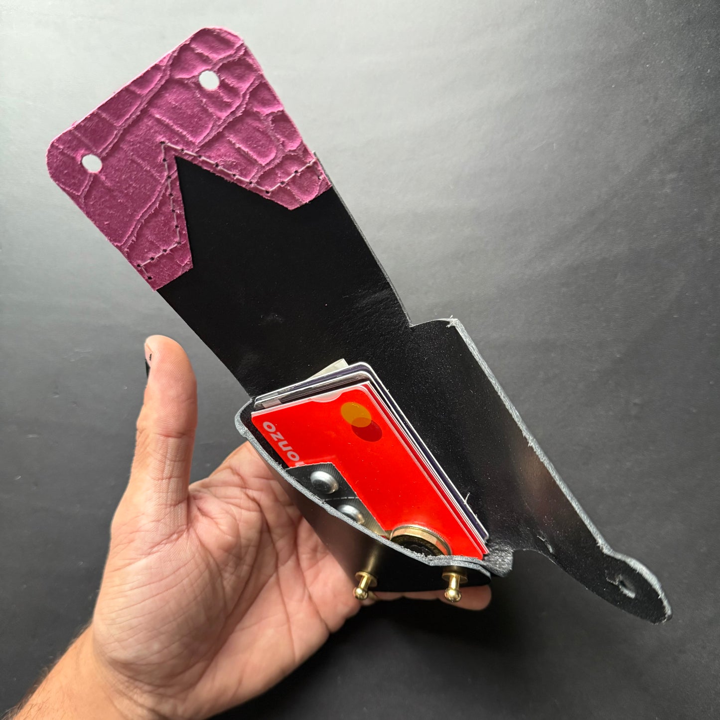 Morningstar | Leather wallet | Dual Textured Leather stitched details