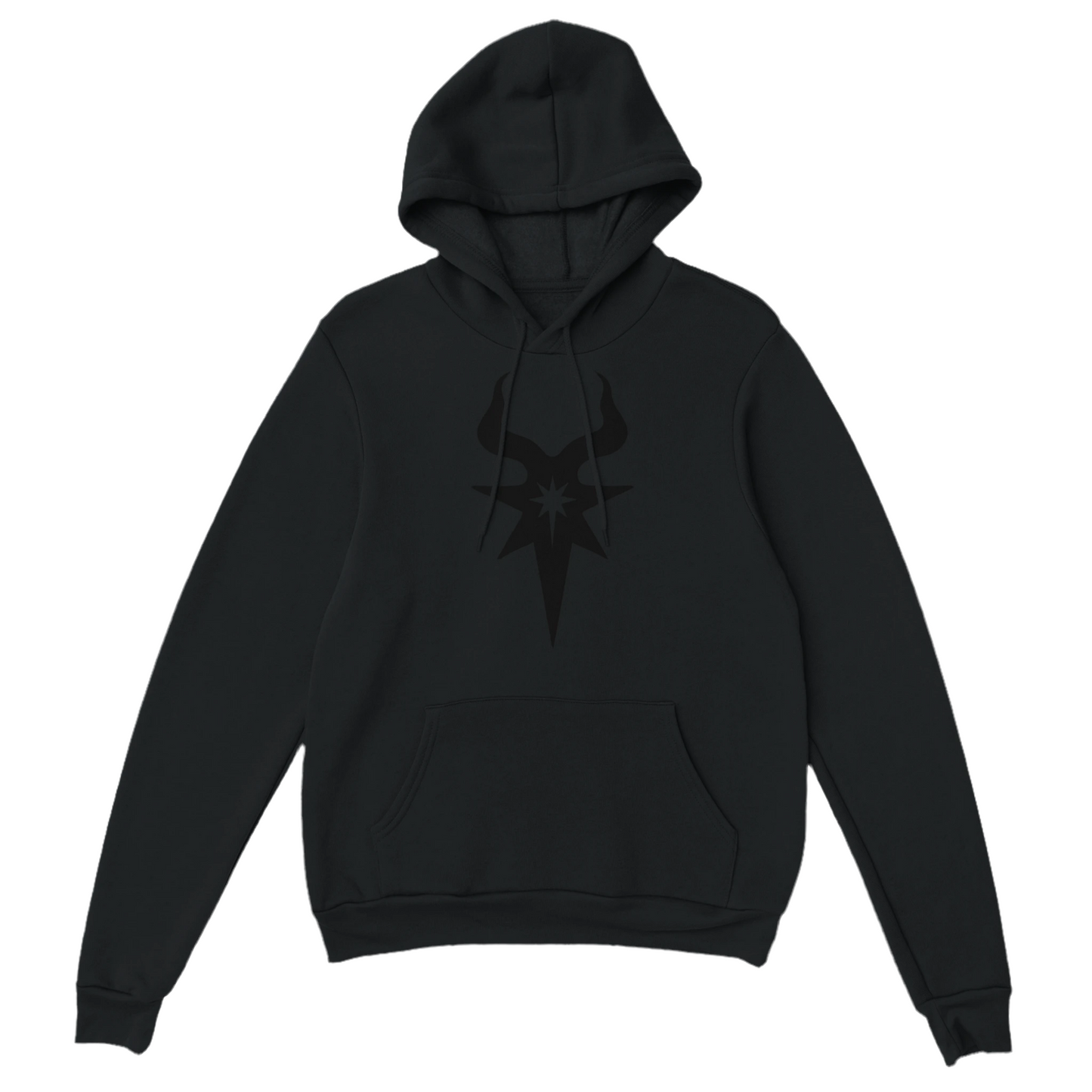 Morningstar | Classic Unisex Pullover Hoodie |Black front logo