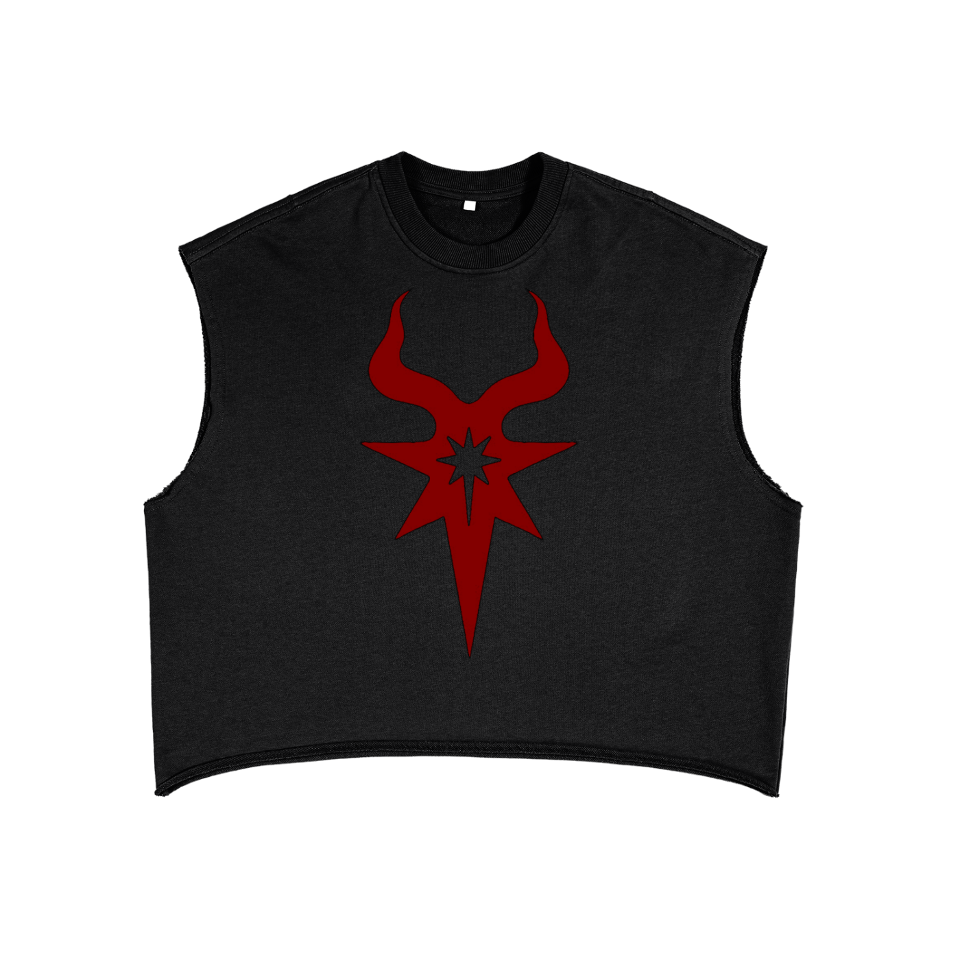 Morningstar | French Terry Boxy Tank Top | Red logo