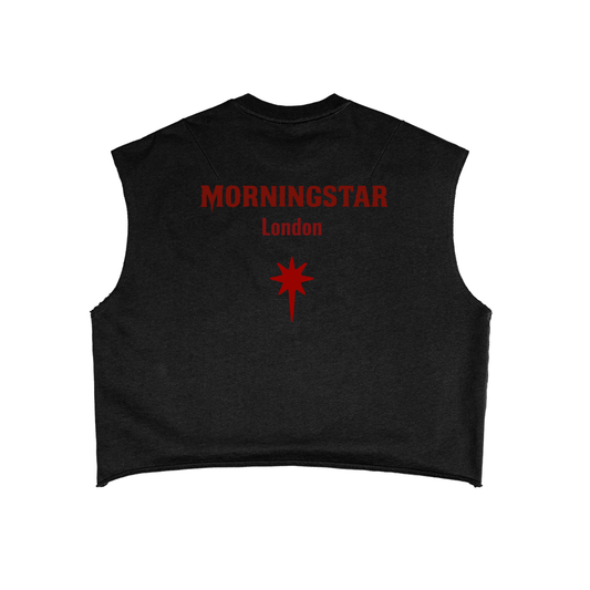 Morningstar | French Terry Boxy Tank Top | Red logo