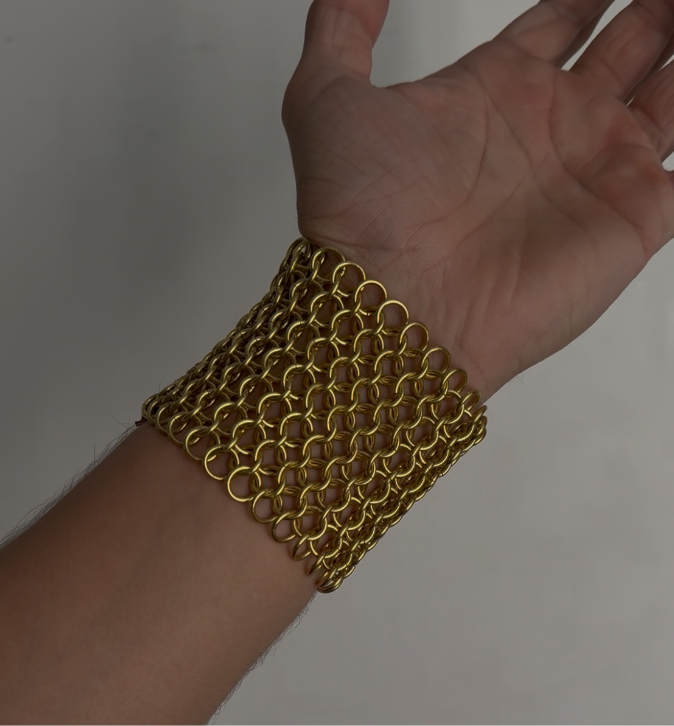 Morningstar | Leather Chainmail Cuff | Pair