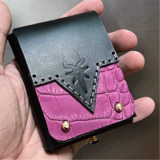 Morningstar | Leather wallet | Dual Textured Leather stitched details