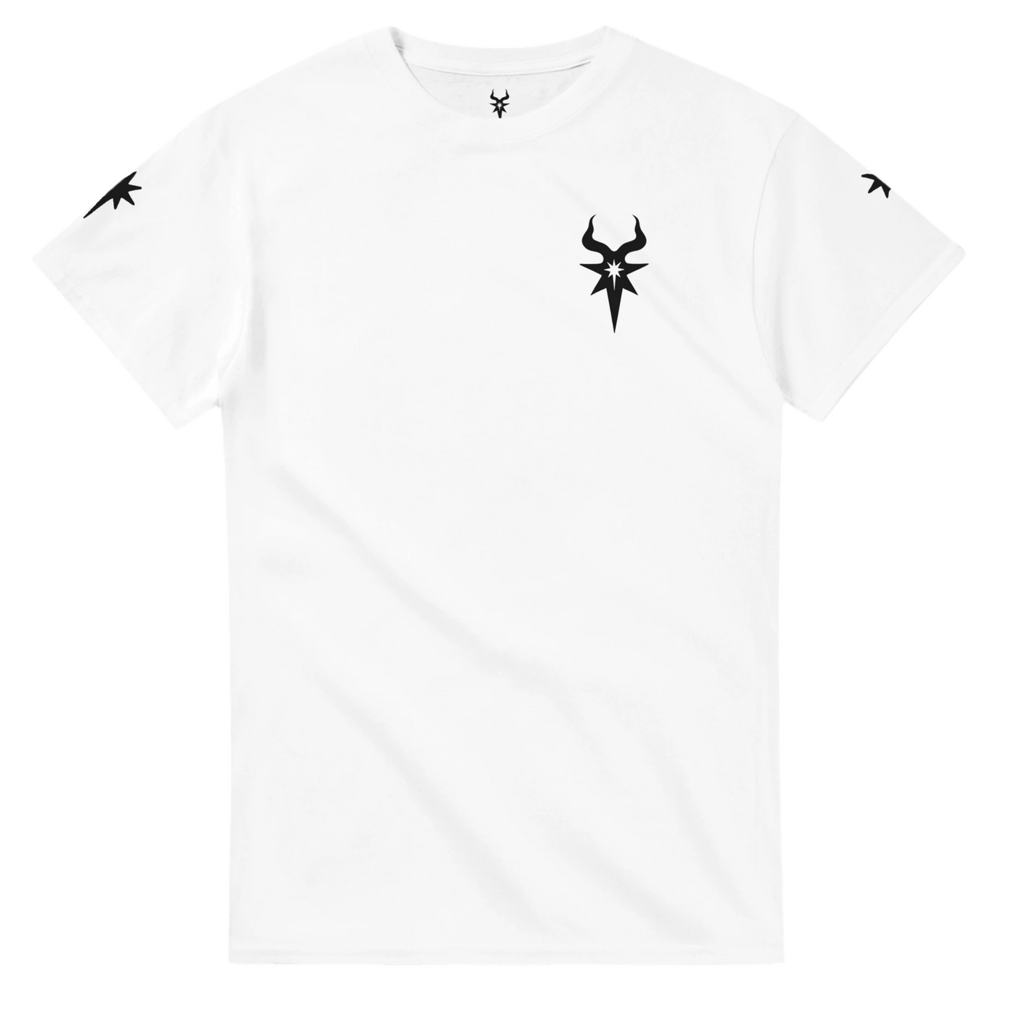 Morningstar | Heavyweight Unisex Crewneck T-shirt | Black Back Logo