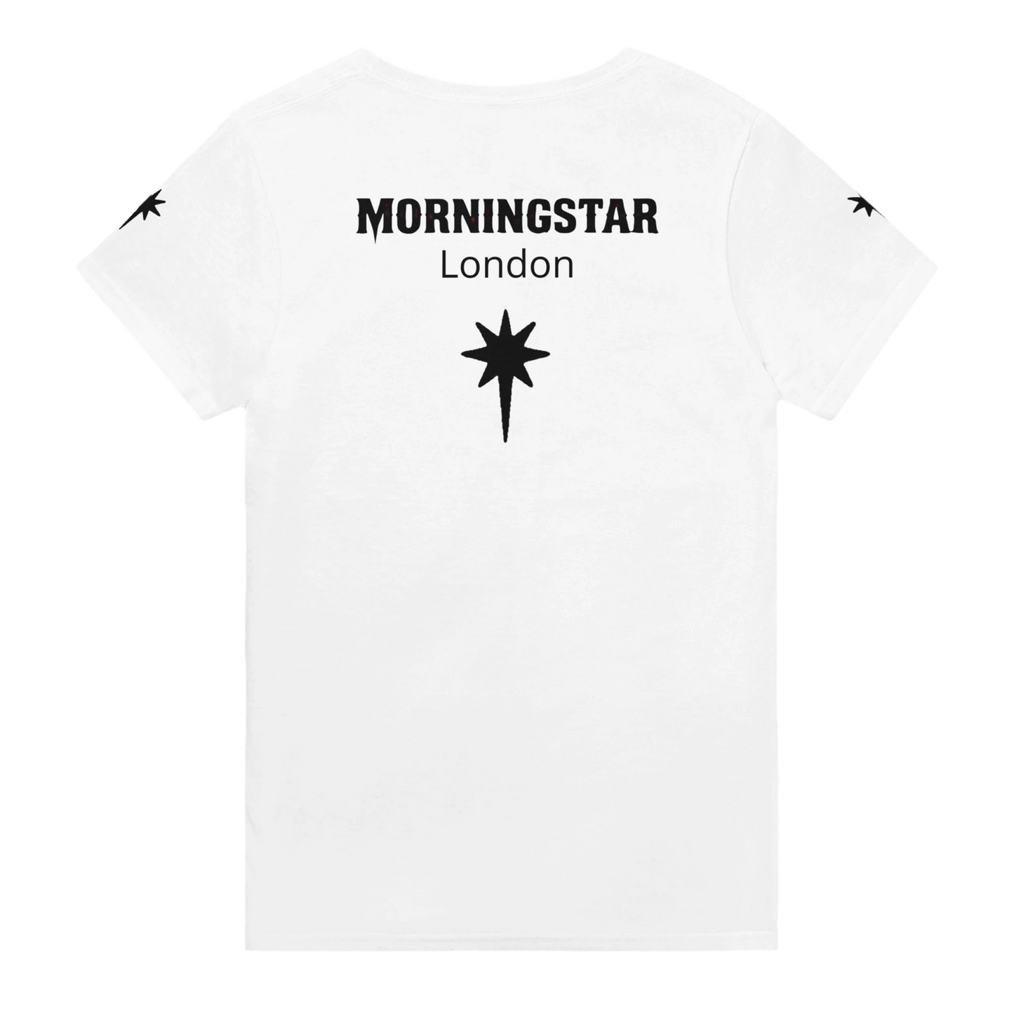 Morningstar | Heavyweight Unisex Crewneck T-shirt | Black Back Logo