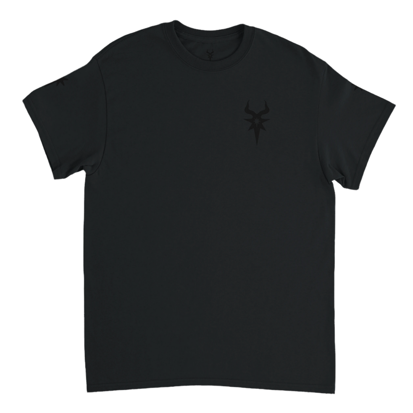 Morningstar | Heavyweight Unisex Crewneck T-shirt | Black Back Logo