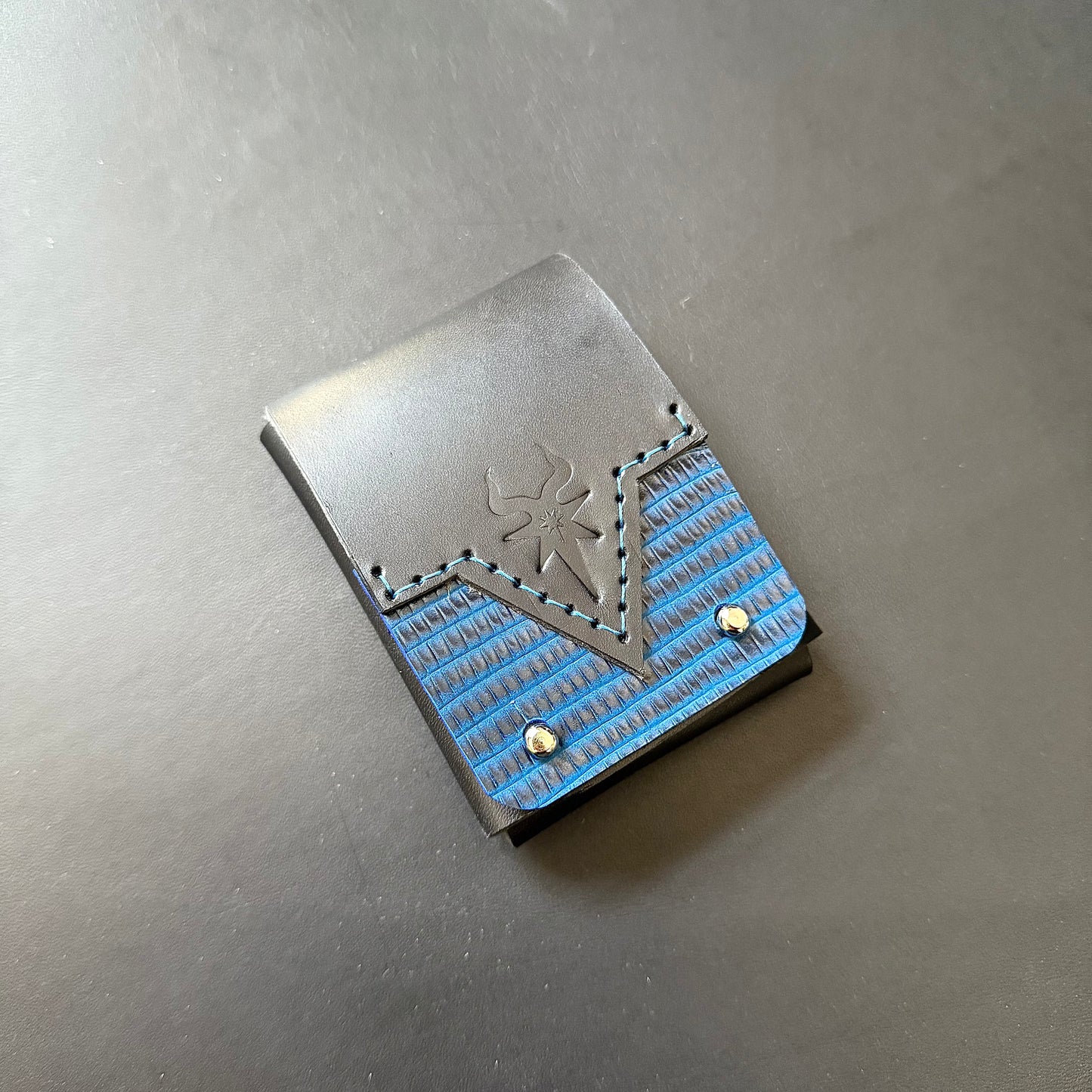 Morningstar | Leather wallet | Dual Textured Leather stitched details