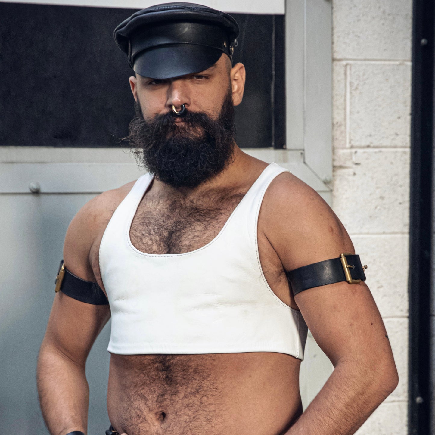 Morningstar | Bespoke Leather Cropped Vest |