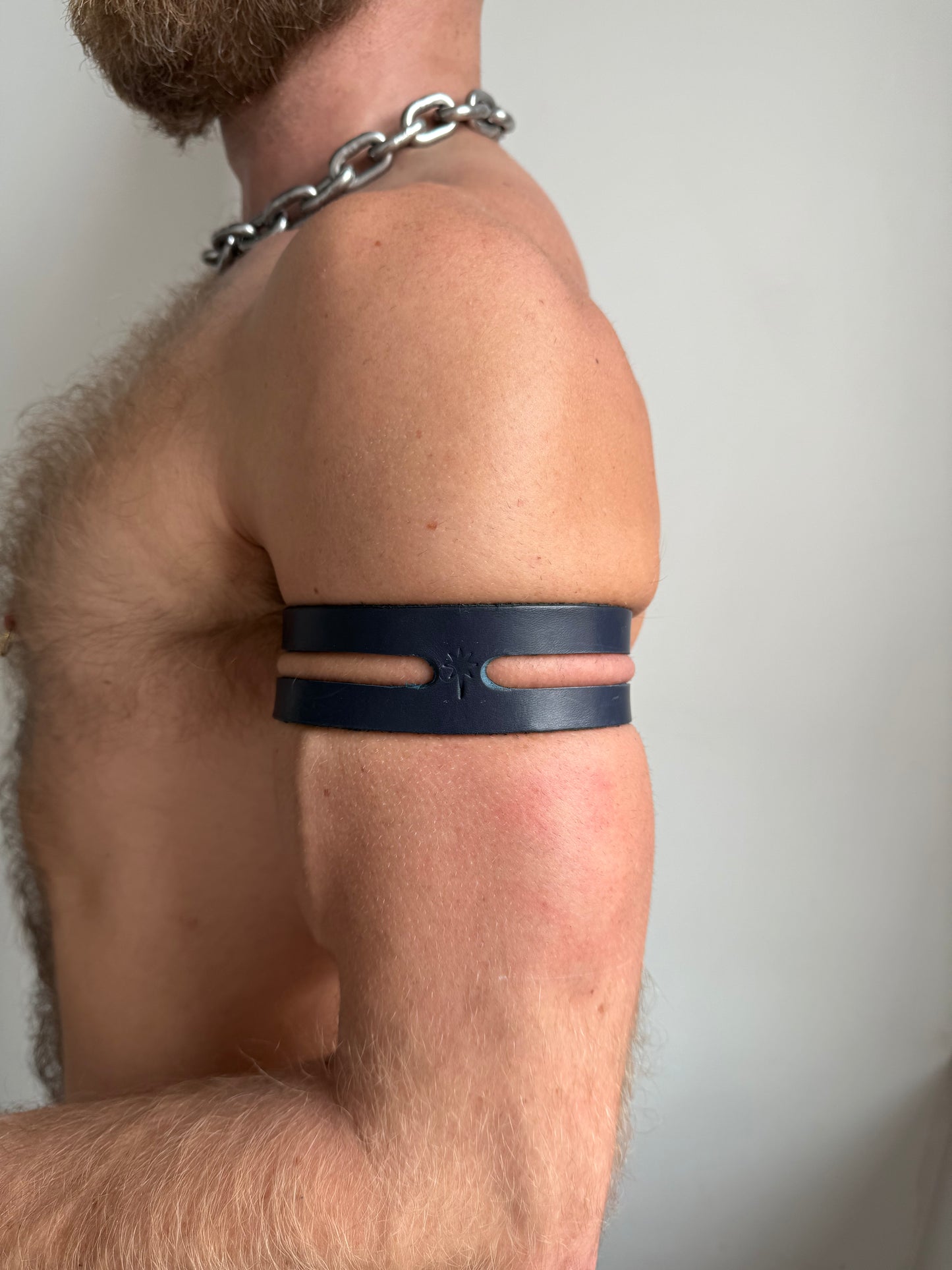 Morningstar | Leather Cutout Bicep Strap | Pair